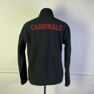 SVSU Saginaw Valley Cardinals Solid Black Full Zip Jacket Mens L Kirkland‎